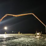 North Lake concrete pour