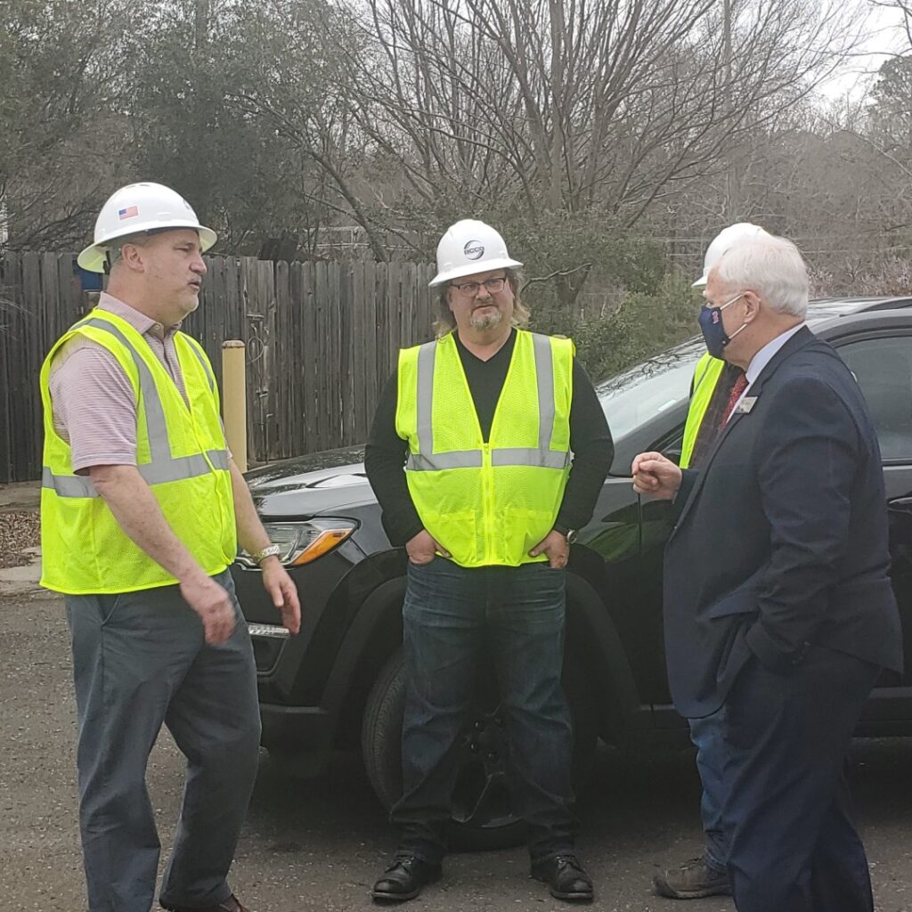 chip and neil at kestrel heights ground breaking