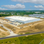 drone Image of Behr Paint Project construction site in Heath Ohio a MASCO company