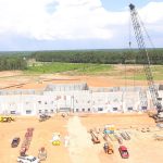 Aerial view of a BCCG construction site.