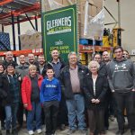 BCCG office staff volunteers at Gleaners Community Food Bank.