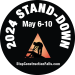 National Safety Stand-down to prevent falls sticker
