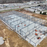 steel framing at scott depot distribution center